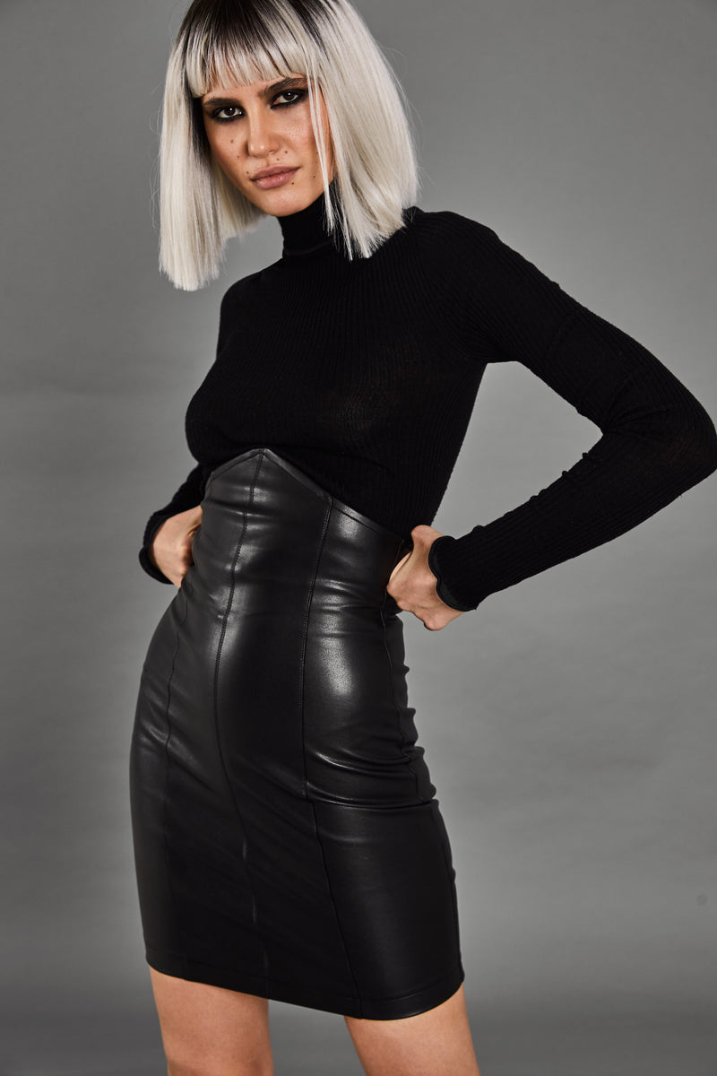 SLK Leather Skirt